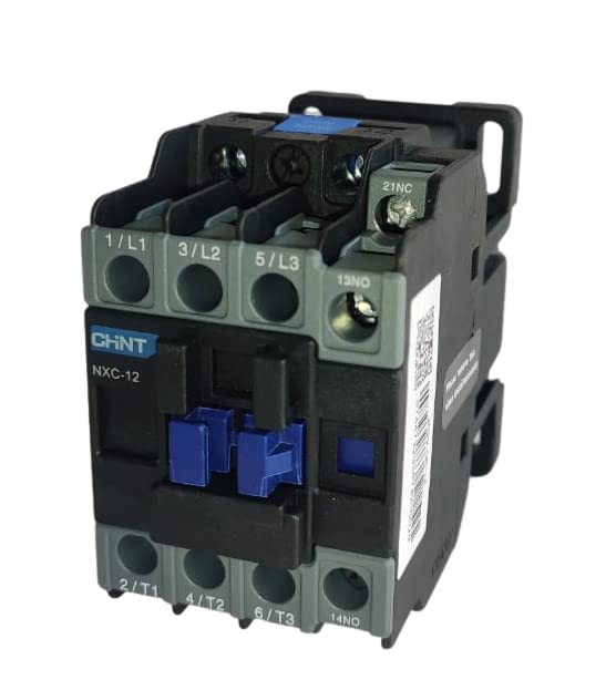 CHINT 3 pole contactor 12A with 230VAC coil voltage, 1NO + 1NC contacts, available at Zee Tech Automation.