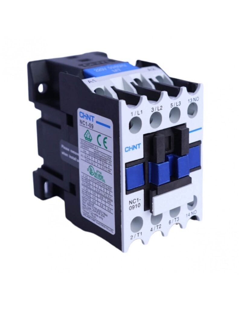 CHINT NC1-0910 230V 50/60Hz Copper 3 Pole circuit breaker for industrial applications, available at Zee Tech Automation.